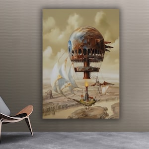 Art Surrealism ,Jaroslaw Jasnikowsi , The Eye of the Old Navigator canvas wall art