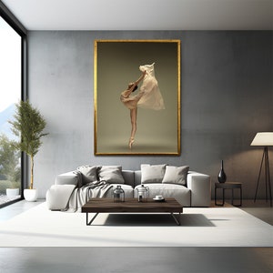 Ballet woman painting,ballet poster,dance woman art,printed painting,elegant woman wall art,ballet choreography painting,dancing in the air