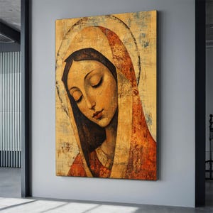 Religious Wall Art, Our Lady Art Decor, Guadalupe, Canvas Art, Lady Poster Decor, Catholic Art Decor, Immaculate Mary