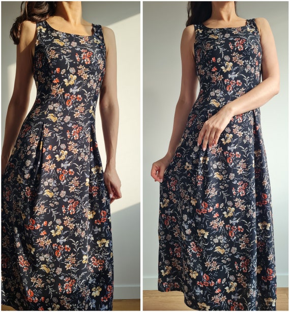 Vintage LAURA ASHLEY floral maxi dress|90s flower… - image 4