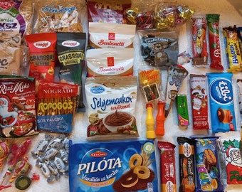 Hungarian Gift Snack box, Original and traditional delicacies. Hungarian mistery box.