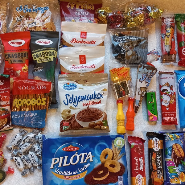 Hungarian Gift Snack box, Original and traditional delicacies. Hungarian mistery box.