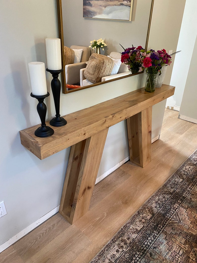 Entryway Table DIY Build Plans Hallway Table Side Table PDF Etsy