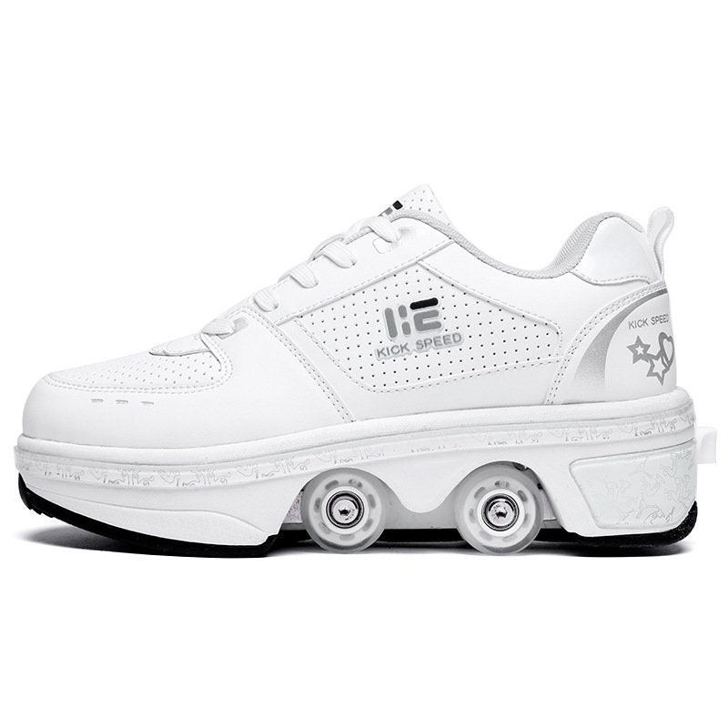 luchthaven Spectaculair Afdeling Heelys Roller Skates White Low-top Four-wheeled Heelys Wheel - Etsy