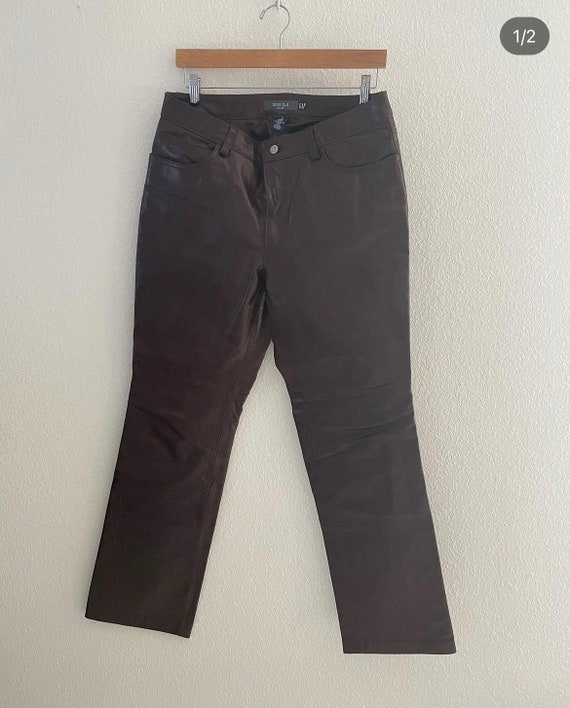 Vintage Gap Leather Bootcut Pants