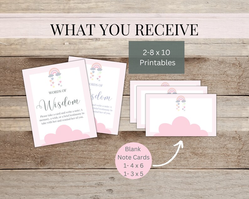 LDS Baptism Scripture Set Printable Words of Wisdom Set Baptism Bundle