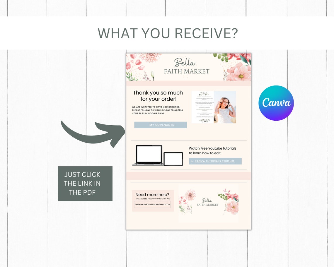 LDS Baptism Covenant Set Printable Baptism Set Baptism Bundle Printable ...