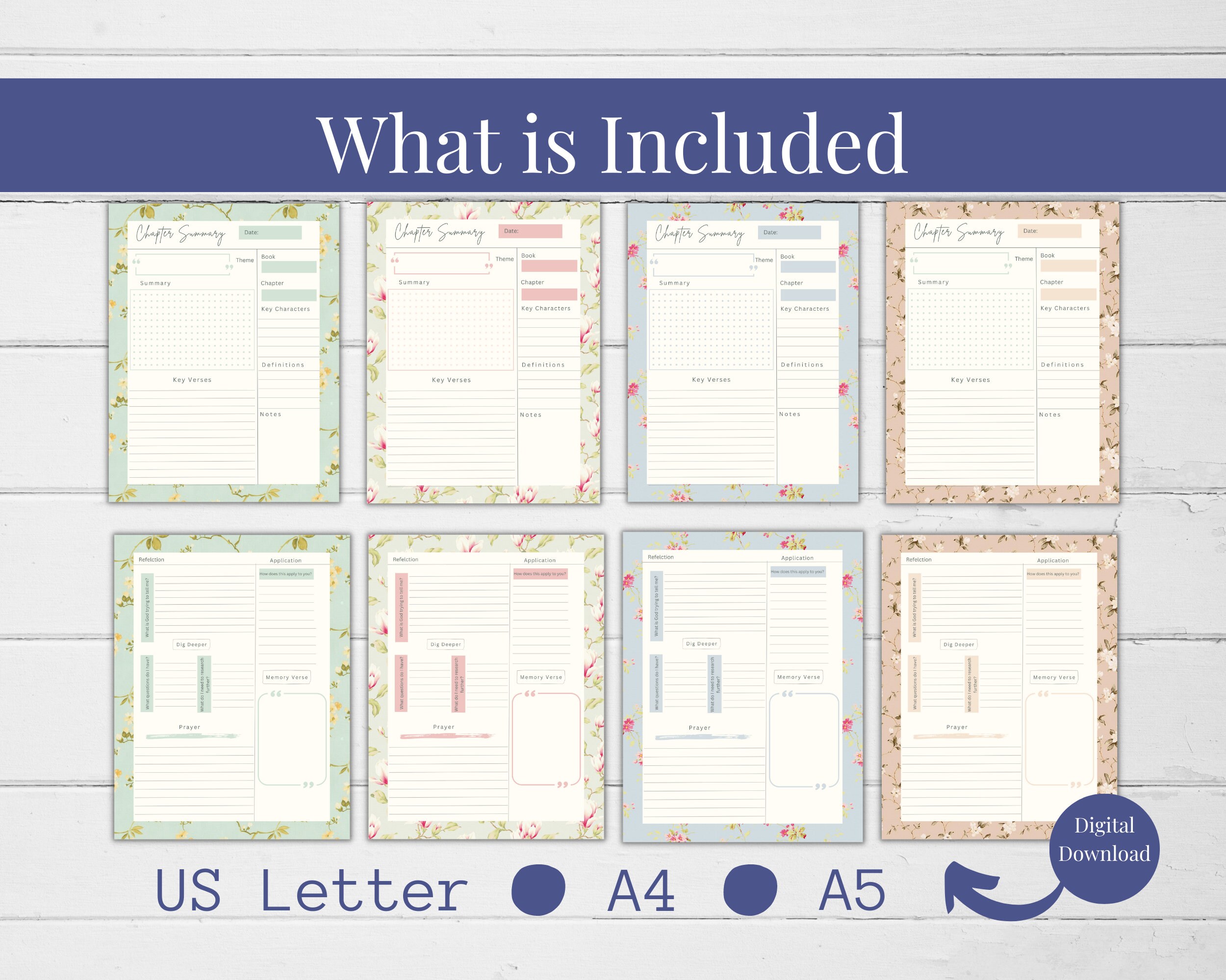 Bible Study Verse Mapping Printable Template Scripture Study Set ...