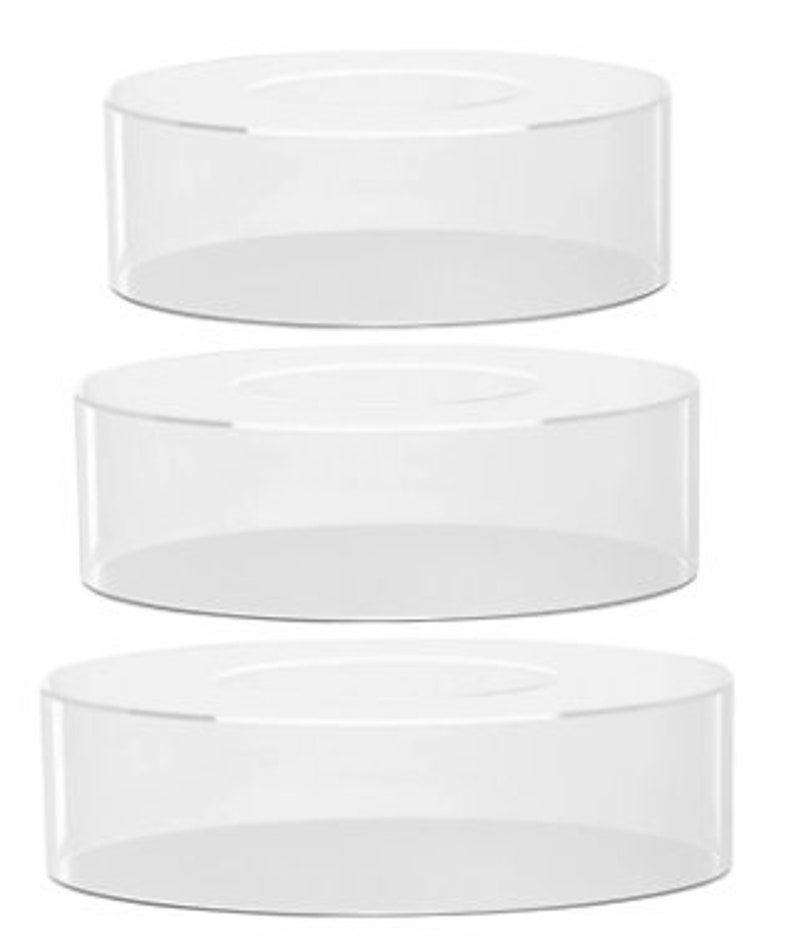 Clear Acrylic Cake Stand Fillable Cake Display Cake Tier Cake Riser Box ...