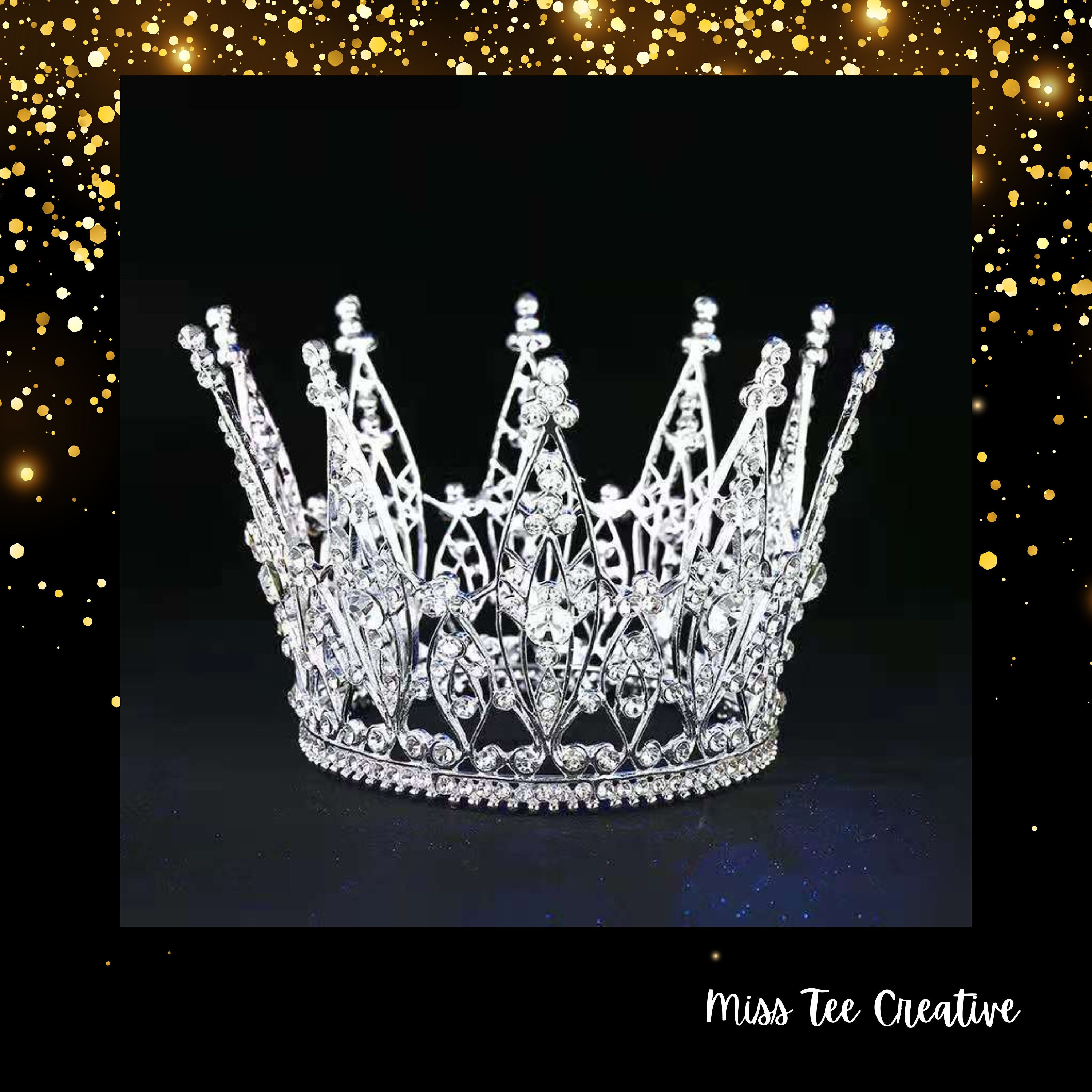 Tiara Con Strass Per 18° Compleanno - Corona Regina Con Cristalli, Regalo Ragazze - Foto 4