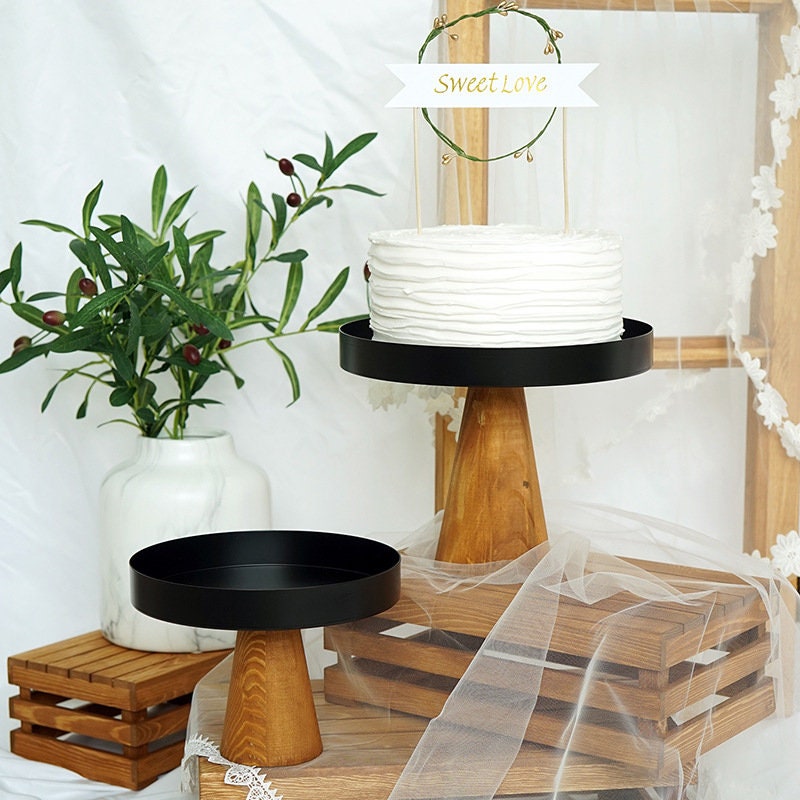 Black Cake Stand - Etsy