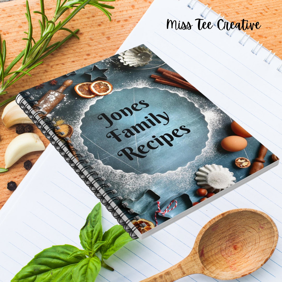 Family Recipe Notebook Spiral Bound Journal for Baker Gift for ...