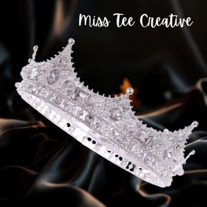 Barock-Krone Tortendeko Prinzessin Cake Topper Tiara royal Kuchendeko Tortendekoration Silberkrone gold Krone