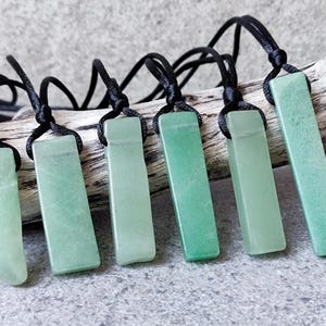 Groene aventurijn edelsteenhanger - helende kristallen ketting voor natuurliefhebbers - aardse geboortesteensieraden