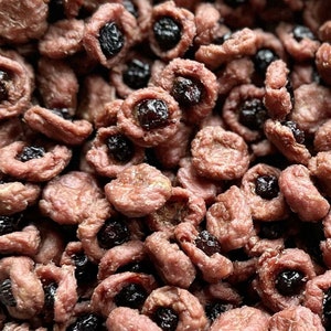 Duck Blueberries Bites, Healthy Homemade Dog/Cat Treats, 2oz (High Quality Protein, antioxidant, good for pups' eye health)