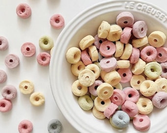 Pet Fruit Loops Cereal Handmade Healthy Dog cat hamsters Treats Toppers Enrichment Lick Mat 2oz Etsy