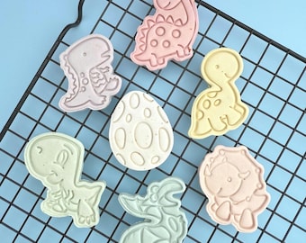 Pastel Dino Dreamland Set| Goat Milk Based |Crunchy | 7ct | Assorted Designs