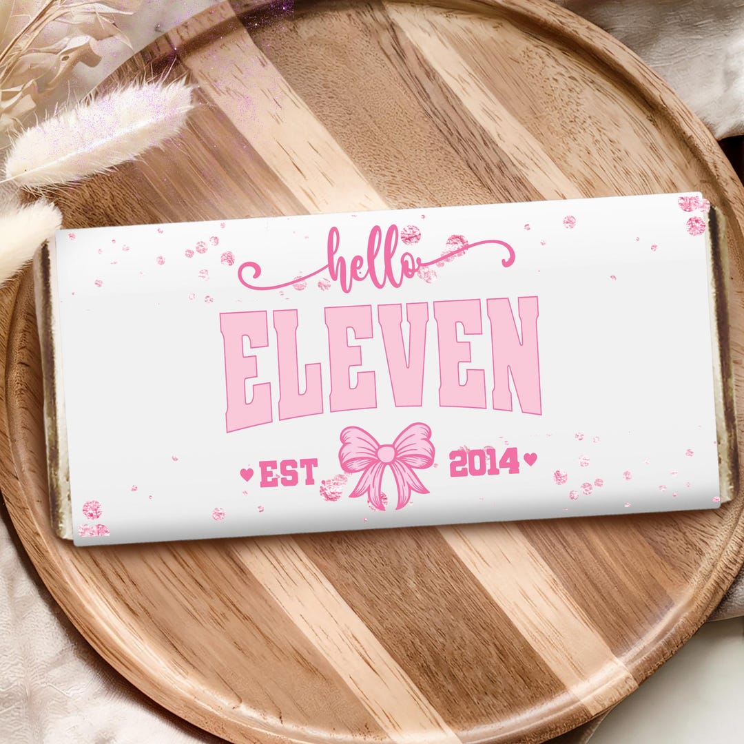 Bitrday Gift Rapper 11th Birthday Chocolate Bar Wrapper Gift| Wrapper Only A5 Galaxy ...