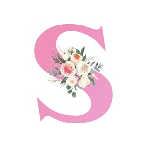 Impresión de pared de guardería de niña bebé, impresión de carta floral, decoración de niña, niña, regalo de bebé nuevo, decoración de guardería, diseño floral, impresión moderna