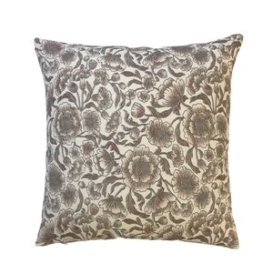 Louise | Blush Floral Woven Cotton Pillow Cover