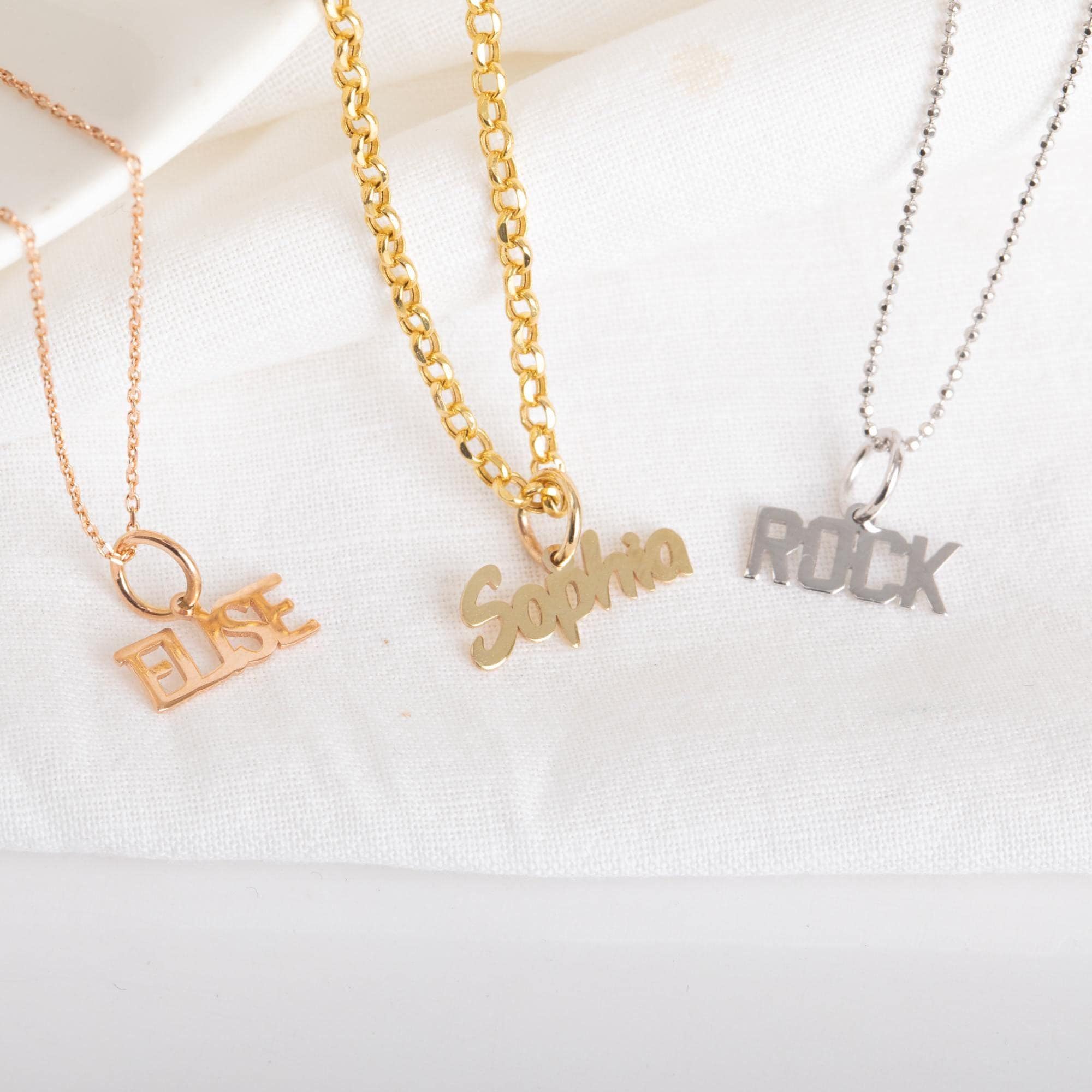 Buy Gold Name Pendant Online In India India