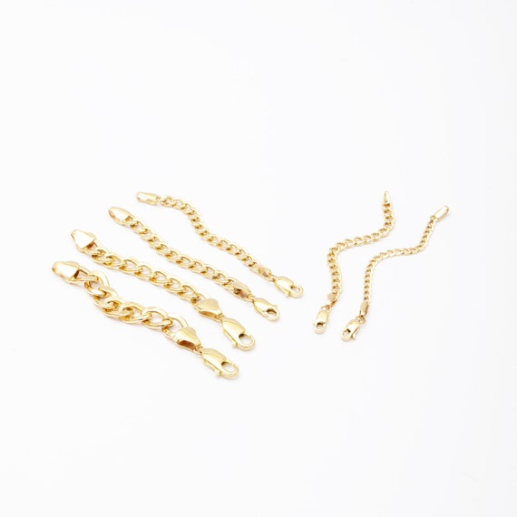  14K Solid Gold Chain Necklace Extender 2 Inch, Delicate Durable  Adjustable Gold Chain Extender for Gold Necklace Bracelet: Clothing, Shoes  & Jewelry