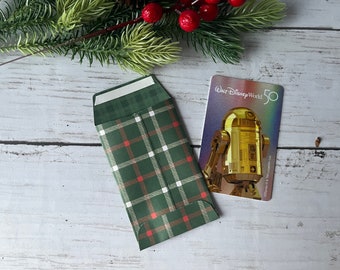 Christmas Gift Card Envelope | Small Coin Envelope | Gift Card Holder | Mini Envelope