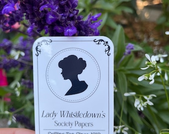 Lady Whistledown Society Papers Sticker | Bridgerton Sticker | Bridgerton Gift | Booktok Sticker | 2"x3"