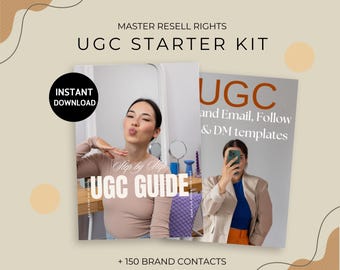 UGC Media Kit Portfolio - Ultimate Creator Toolkit - UGC Portfolio and Email template - UGC Contract Template, Done for You