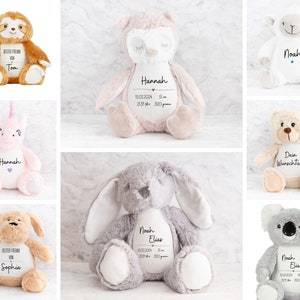 personalized cuddly toy stuffed animal plush toy with name image 1