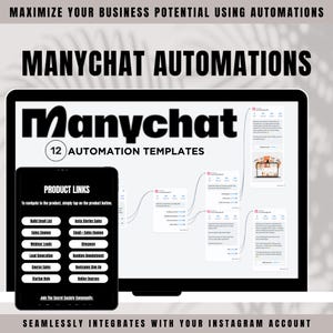 Manychat Automation Flows: PLR & MRR Included! Lead Generation from your DMs