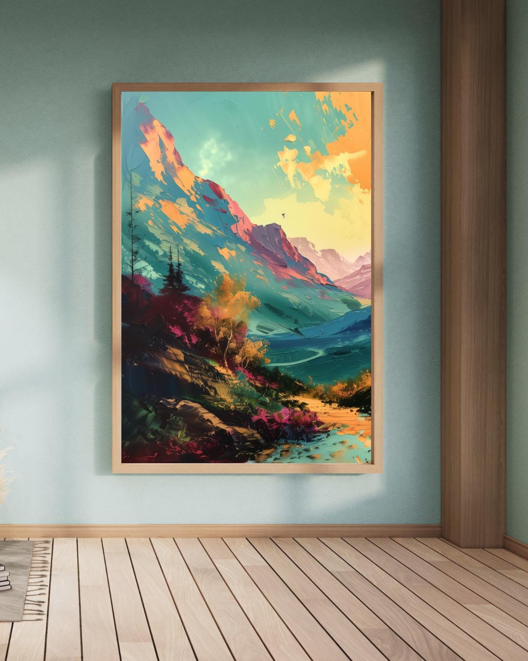 Abstract Mountainscape, Digital Print (MORE SIZES!) for Immediate ...