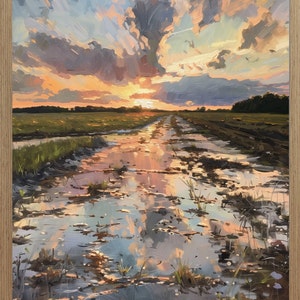 After Storm Oil Painting, Digital Print for Immediate Download, Wall Art, Home Decor