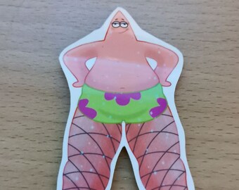 Pink starfish sticker