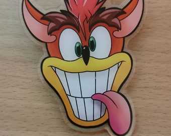 Grinning bandicoot badge