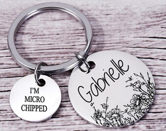 Personalized Dog Tags,Microchip Dog ID Tag,Dog Name Tags,Dog Collar Tags,Custom Puppy Tags,Dog tags for Dogs Engraved dog Tags for Pets