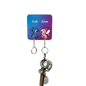 Stitch and angel key holder - Etsy 日本