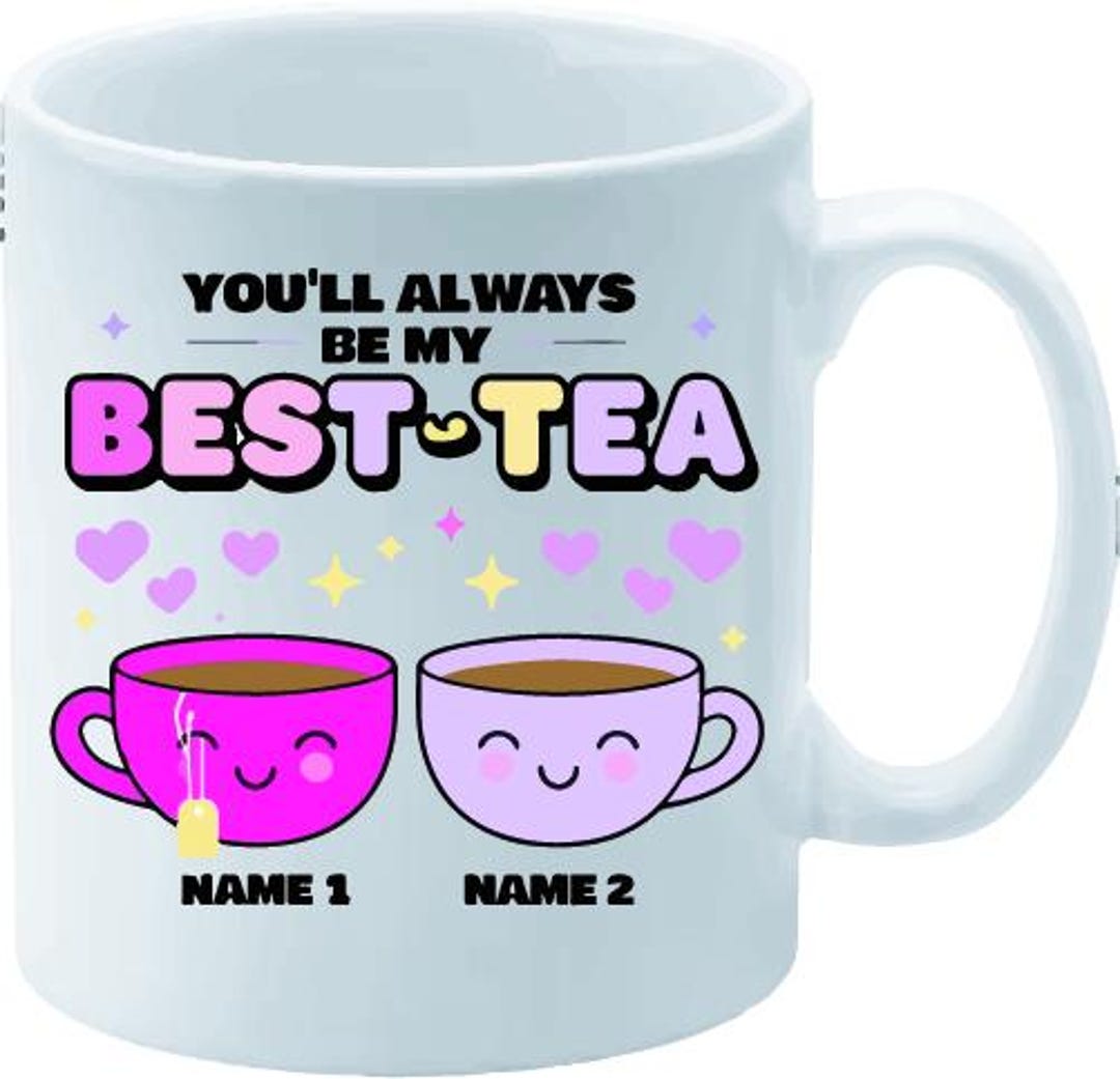 Personalized Bestie Mug: Custom Tea Lover Gift - Etsy