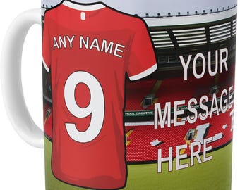 Personalized Football Team Mug: Stadium & Kit Design, 11oz