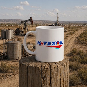 M Tex Oil Coffee Mug - Etsy