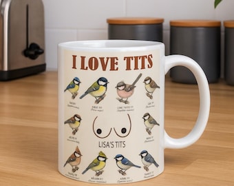 Personalised “I Love ****” Bird Mug – Funny Birdwatching Gift