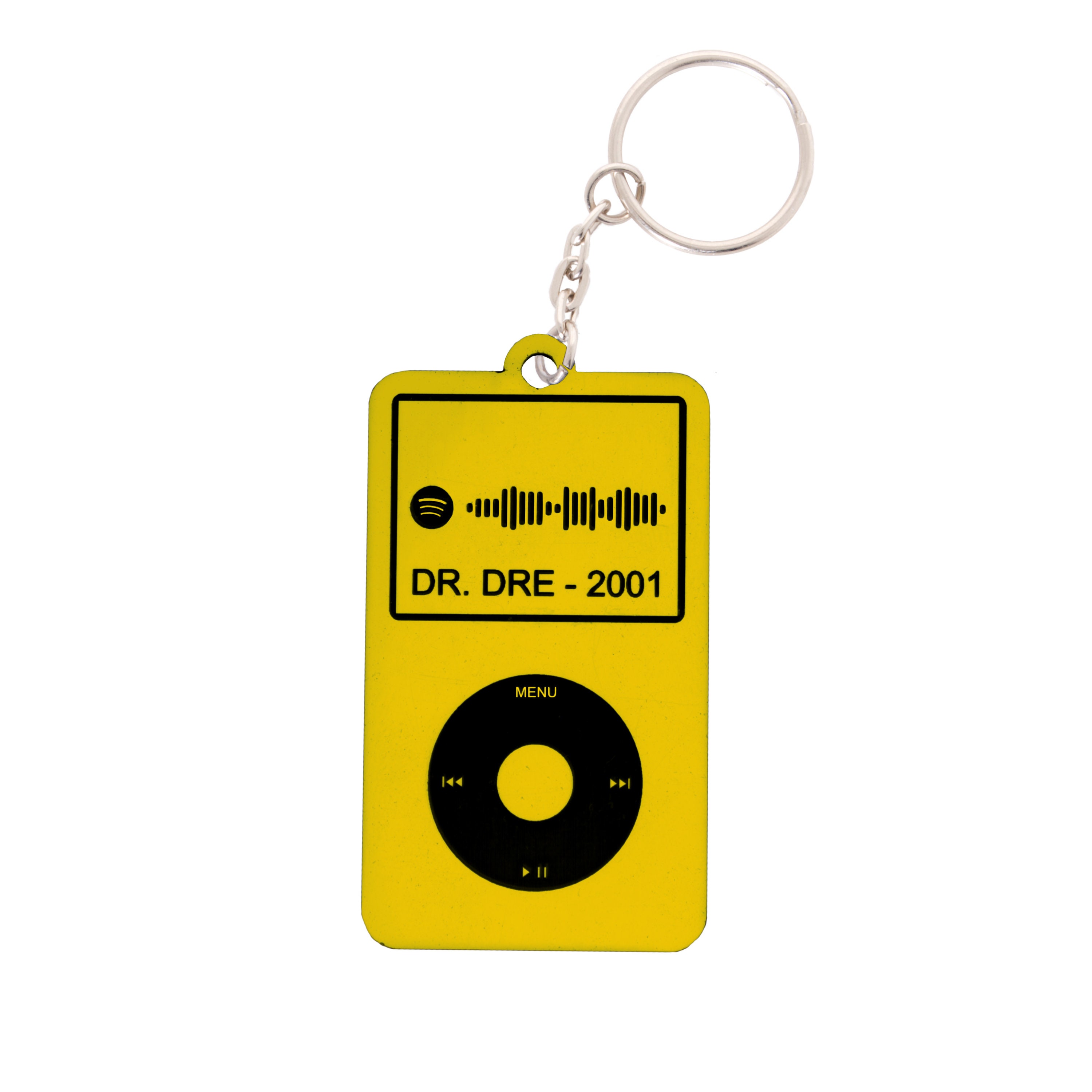 Personalised Retro Music Player MP3 Keyring Code Ipod Apple