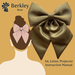 Berkley (DIGITAL) PDF Bow Sewing Pattern ~ Hair Bow ~ Beginner Friendly