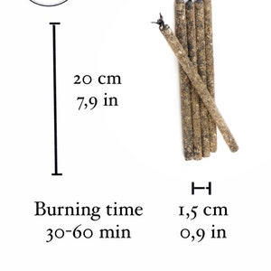 Cleansing/uncrossing/ against curses herbal Artemisia beeswax taper ritual altar purification negative energy cleanse candles image 5