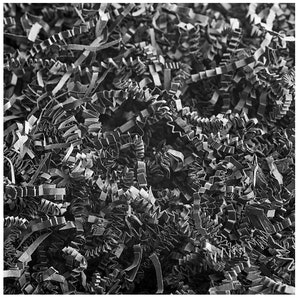 Black Crinkle Paper, Void filler, Shredded paper, Gift box filler & Wrapping, Basket Cushioning, wedding gift box, Paper Party supplies