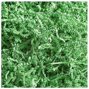 Green Crinkle Paper, Void filler, Shredded paper, Gift box filler & Wrapping, Basket Cushioning, wedding gift box, Paper Party supplies