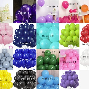 Ten-inch Latex Balloons (15 Pack), with a roll Balloon Ribbon, For Birthday Engagement Wedding Valentine's Day Christmas Party Decorations