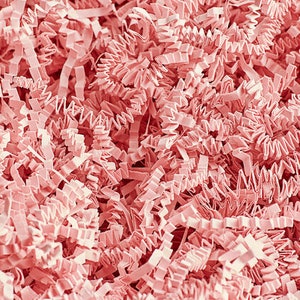 Light Pink Crinkle Paper, Void filler, Shredded paper, Gift box filler & Wrapping, Basket Cushioning, wedding gift box, Paper Party supplies