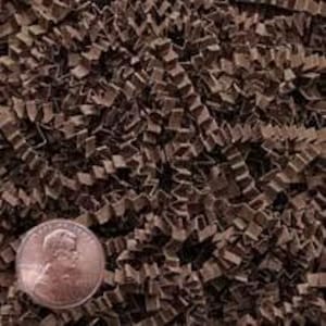 Chocolate Crinkle Paper, Void filler, Shredded paper, Gift box filler & Wrapping, Basket Cushioning, wedding gift box, Paper Party supplies