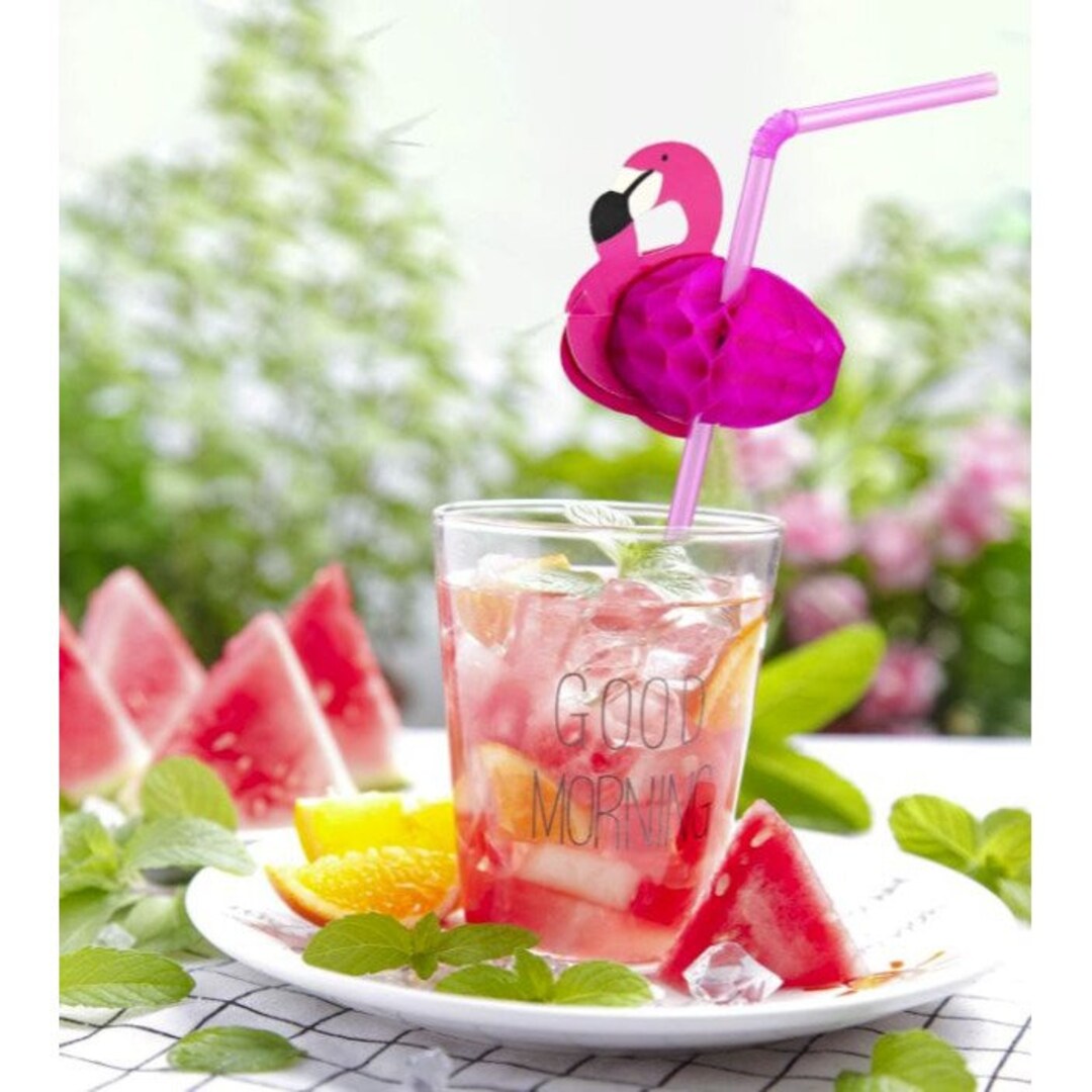 Nuluv Flamingo Steel Straw Sipper